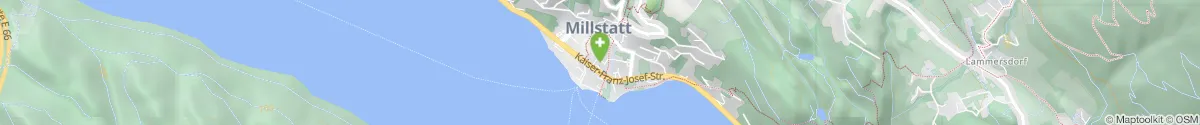 Map representation of the location for Seeapotheke Millstatt in 9872 Millstatt